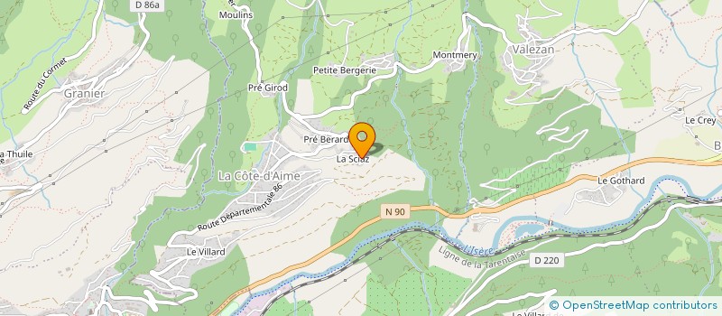 localisation de l'entreprise MONSIEUR PIERRE ARZ à LA PLAGNE TARENTAISE