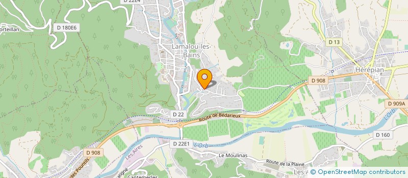 localisation de l'entreprise MONSIEUR PIERRE ASTRUC  LAMALOU-LES-BAINS