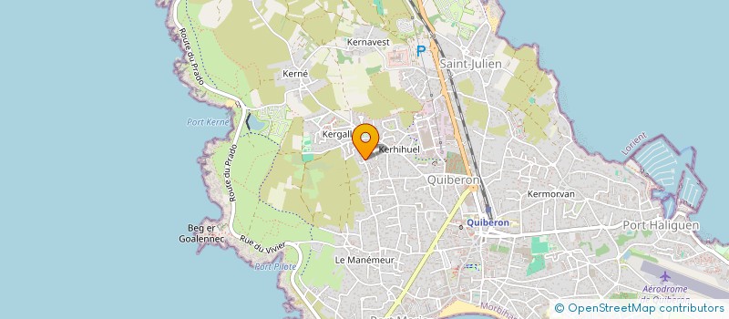 localisation de l'entreprise MONSIEUR PIERRE ASTRUC  QUIBERON