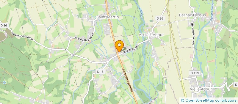 localisation de l'entreprise MONSIEUR PIERRE ASTUGUEVIEILLE  MOMERES