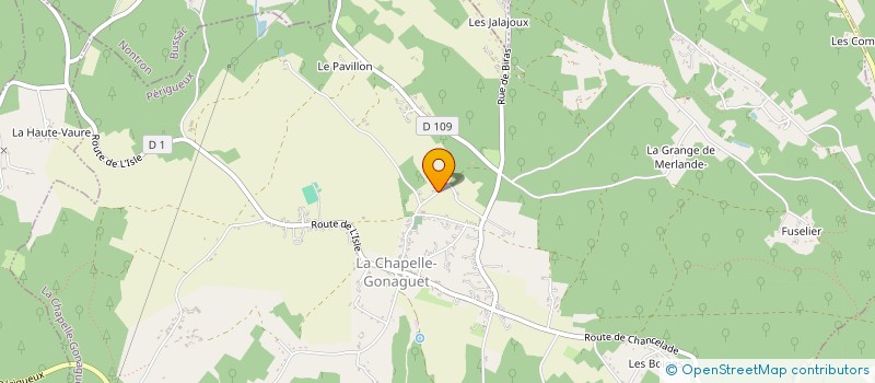 localisation de l'entreprise MONSIEUR PIERRE AUBERON à LA CHAPELLE-GONAGUET