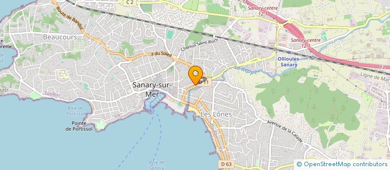 localisation de l'entreprise MONSIEUR PIERRE AUBERT à SANARY-SUR-MER