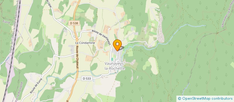 localisation de l'entreprise MONSIEUR PIERRE AUBERT  VAUNAVEYS-LA-ROCHETTE