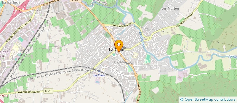 localisation de l'entreprise MONSIEUR PIERRE AUBERT  LA CRAU