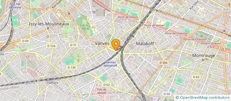 localisation de l'entreprise MONSIEUR PIERRE AUBEY  VANVES