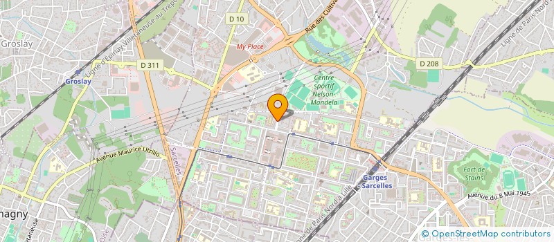 localisation de l'entreprise MONSIEUR PIERRE AUBRY à SARCELLES