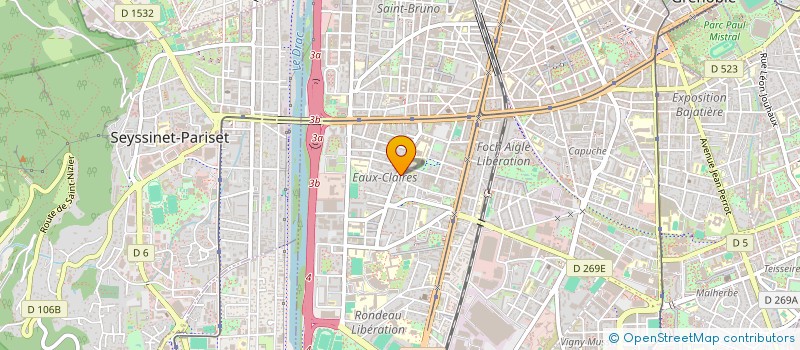 localisation de l'entreprise MONSIEUR PIERRE AUBRY  GRENOBLE