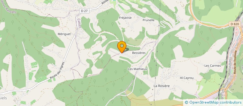 localisation de l'entreprise MONSIEUR PIERRE AUDEBERT à LABASTIDE-MARNHAC