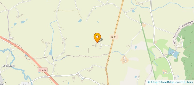 localisation de l'entreprise MONSIEUR PIERRE AUDEREAU  ST PIERRE DES ECHAUBROGNES