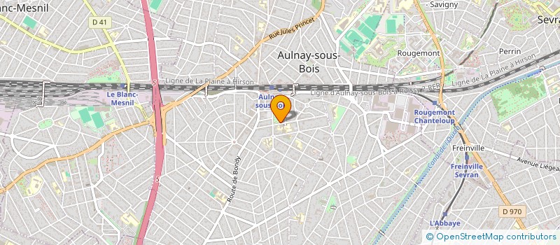 localisation de l'entreprise MONSIEUR PIERRE AUDOUIN à AULNAY SOUS BOIS
