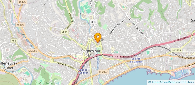 localisation de l'entreprise MONSIEUR PIERRE AUDRAN à CAGNES-SUR-MER