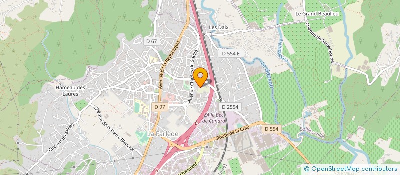 localisation de l'entreprise MONSIEUR PIERRE AUDRIEU  LA FARLEDE