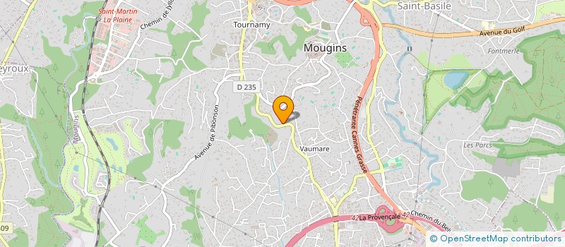 localisation de l'entreprise MONSIEUR PIERRE AUFIERO  MOUGINS