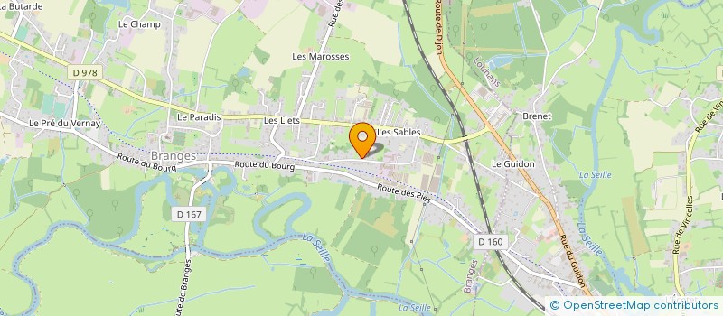 localisation de l'entreprise MONSIEUR PIERRE AUGER  BRANGES