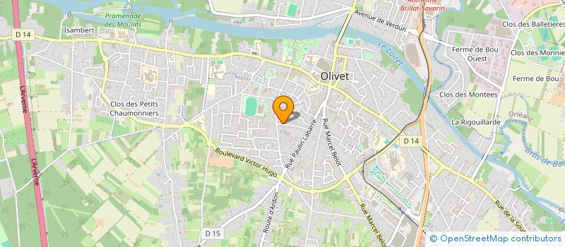 localisation de l'entreprise MONSIEUR PIERRE AUGIS à OLIVET