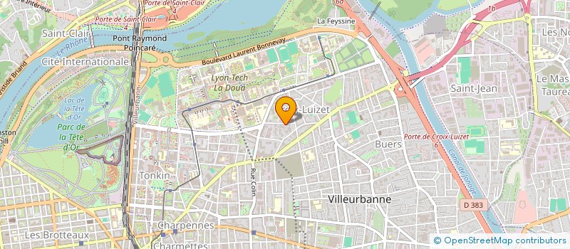 localisation de l'entreprise MONSIEUR PIERRE-AUGUSTIN VALLIN  VILLEURBANNE