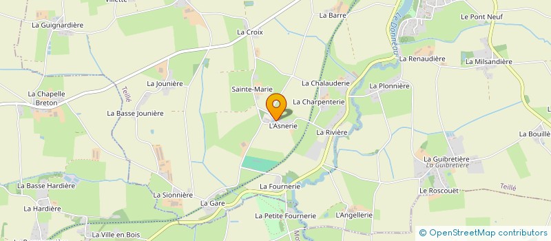 localisation de l'entreprise MONSIEUR PIERRE AURAY  TEILLE