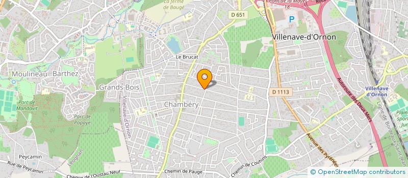 localisation de l'entreprise MONSIEUR PIERRE AURIERES  VILLENAVE-D'ORNON