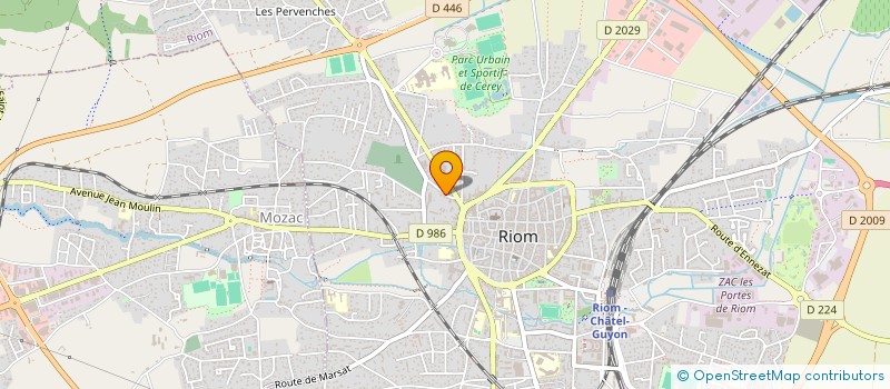 localisation de l'entreprise MONSIEUR PIERRE AUROUET  CHATEL-GUYON