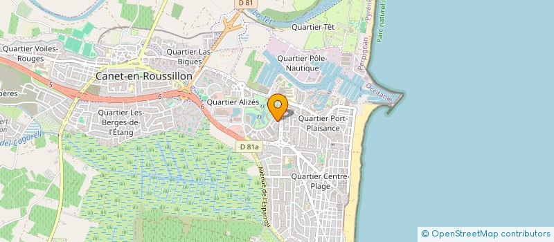 localisation de l'entreprise MONSIEUR PIERRE AUSSEIL  CANET-EN-ROUSSILLON
