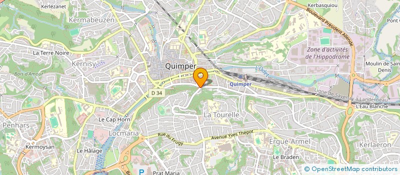 localisation de l'entreprise MONSIEUR PIERRE AVERTY à QUIMPER