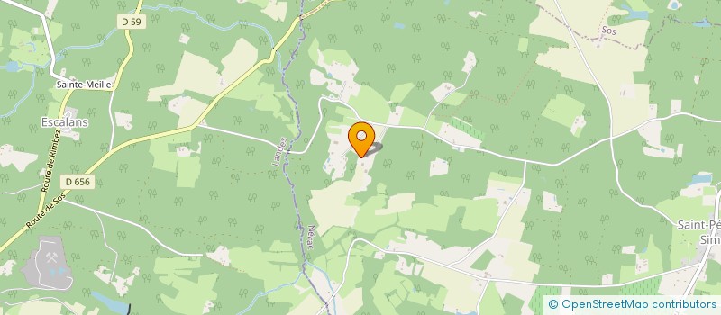 localisation de l'entreprise MONSIEUR PIERRE AYCAGUER  SAINT-PE-SAINT-SIMON