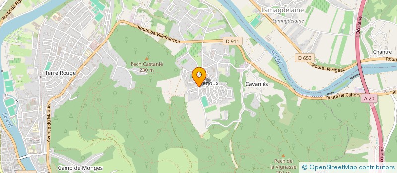 localisation de l'entreprise MONSIEUR PIERRE AZAIS  CAHORS