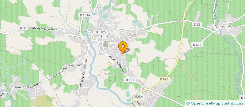 localisation de l'entreprise MONSIEUR PIERRE AZALBERT à CONQUES-SUR-ORBIEL