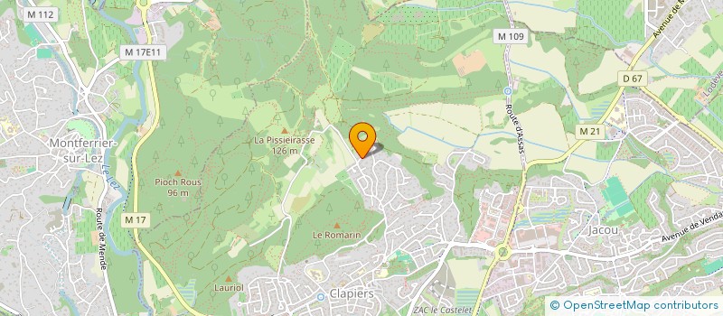 localisation de l'entreprise MONSIEUR PIERRE AZEMA  CLAPIERS