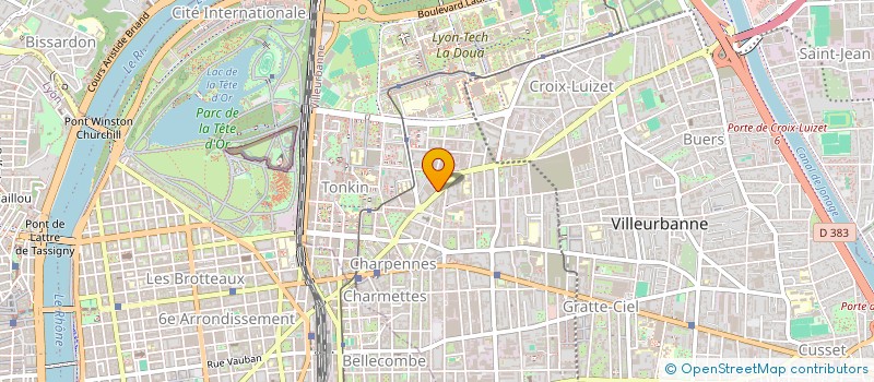 localisation de l'entreprise MONSIEUR PIERRE BACCANELLI  VILLEURBANNE