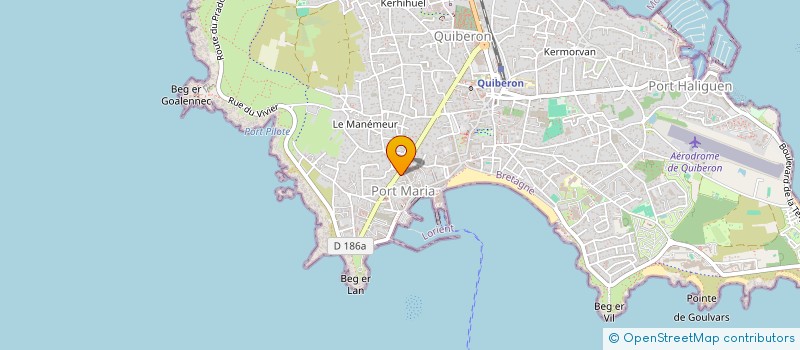 localisation de l'entreprise MONSIEUR PIERRE BACHY à QUIBERON