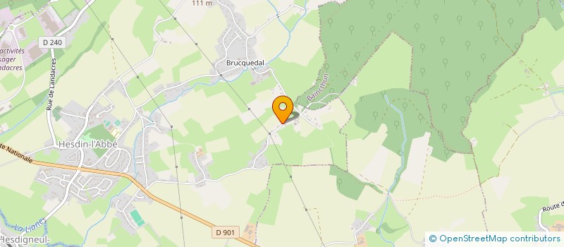 localisation de l'entreprise MONSIEUR PIERRE BACQUET à HESDIN-L'ABBE