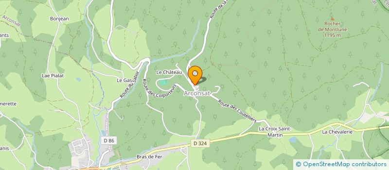 localisation de l'entreprise MONSIEUR PIERRE BADOIL  ARCONSAT