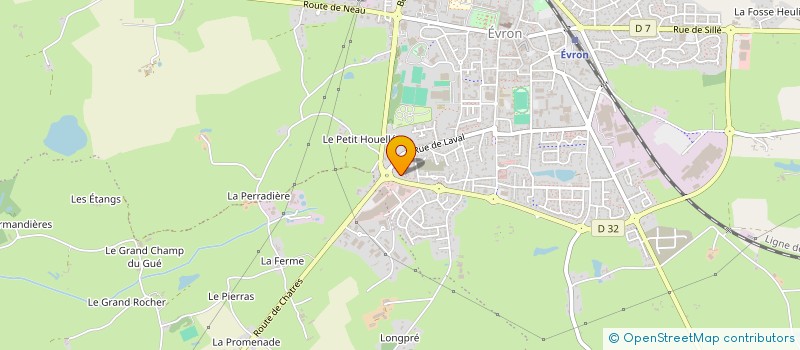 localisation de l'entreprise MONSIEUR PIERRE BAFFOU  EVRON