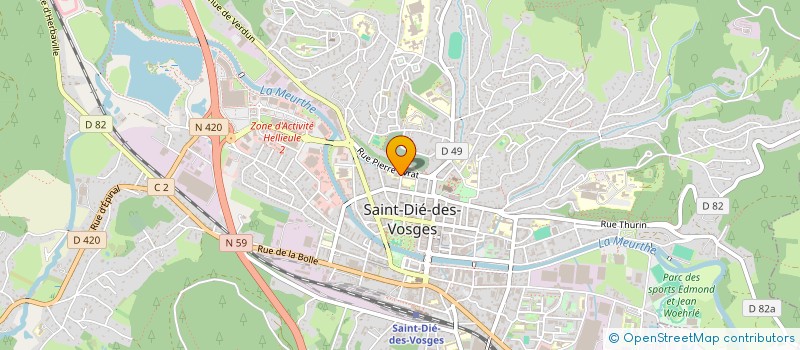 localisation de l'entreprise MONSIEUR PIERRE BAGUET  SAINT-DIE-DES-VOSGES