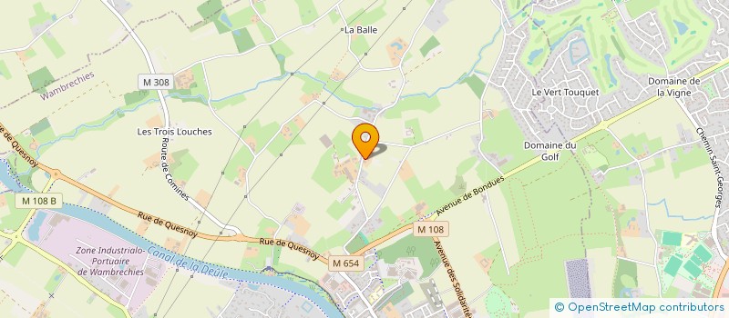 localisation de l'entreprise MONSIEUR PIERRE BAILLY  WAMBRECHIES