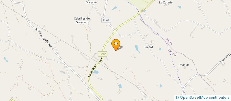 localisation de l'entreprise MONSIEUR PIERRE BAILLY  LAUTREC