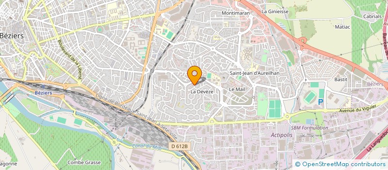 localisation de l'entreprise MONSIEUR PIERRE BALDWIN  BEZIERS