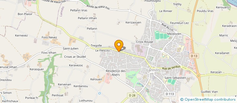 localisation de l'entreprise MONSIEUR PIERRE BALEY  LANNILIS