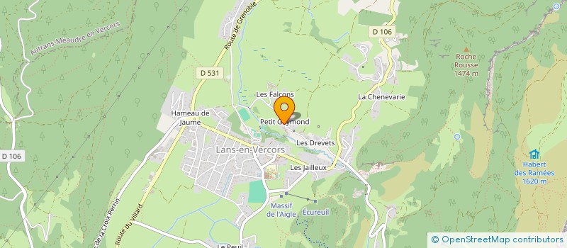 localisation de l'entreprise MONSIEUR PIERRE BALME BLANCHON à LANS-EN-VERCORS