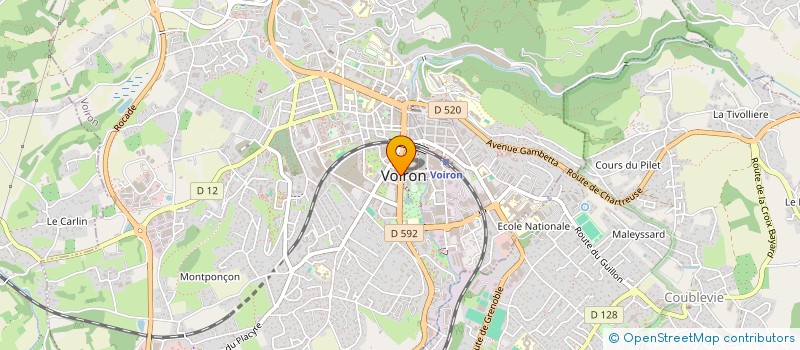 localisation de l'entreprise MONSIEUR PIERRE BANDOLIN  VOIRON