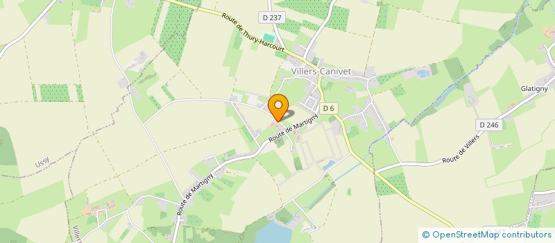 localisation de l'entreprise MONSIEUR PIERRE BAPTISTE BONNE  VILLERS-CANIVET