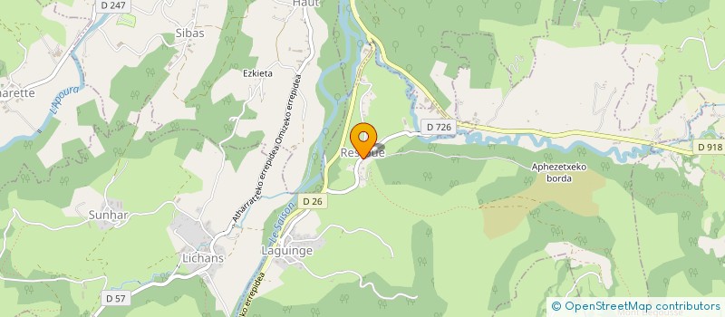 localisation de l'entreprise MONSIEUR PIERRE BAQUE  LAGUINGE-RESTOUE