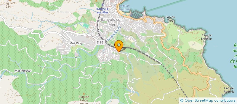 localisation de l'entreprise MONSIEUR PIERRE BARAN  BANYULS-SUR-MER