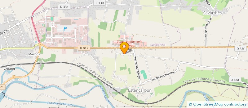 localisation de l'entreprise MONSIEUR PIERRE BARAT  ESTANCARBON