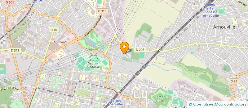 localisation de l'entreprise MONSIEUR PIERRE BARBERYE  SARCELLES