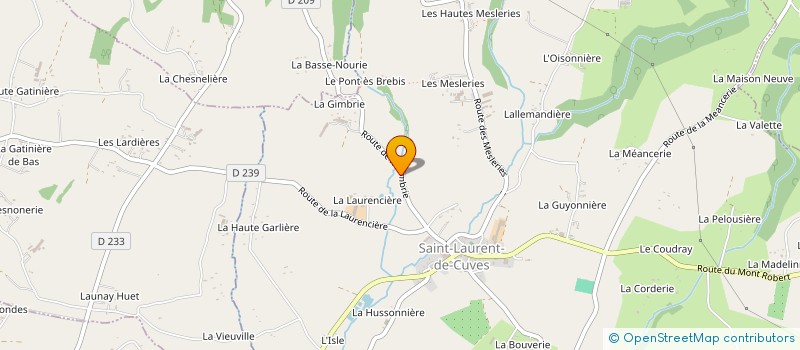 localisation de l'entreprise MONSIEUR PIERRE BARBOT à SAINT-LAURENT-DE-CUVES