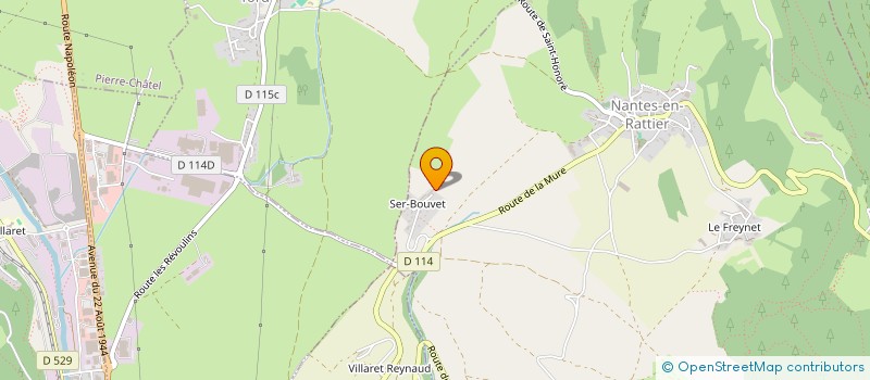 localisation de l'entreprise MONSIEUR PIERRE BARD  NANTES-EN-RATIER