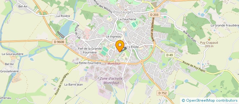 localisation de l'entreprise MONSIEUR PIERRE BARD  POUZAUGES