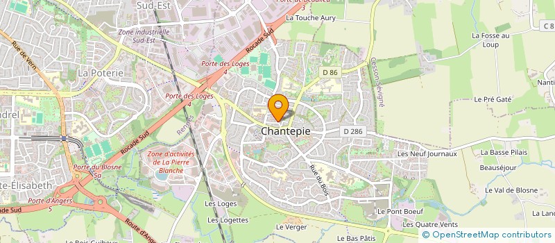 localisation de l'entreprise MONSIEUR PIERRE BARDIN  CHANTEPIE